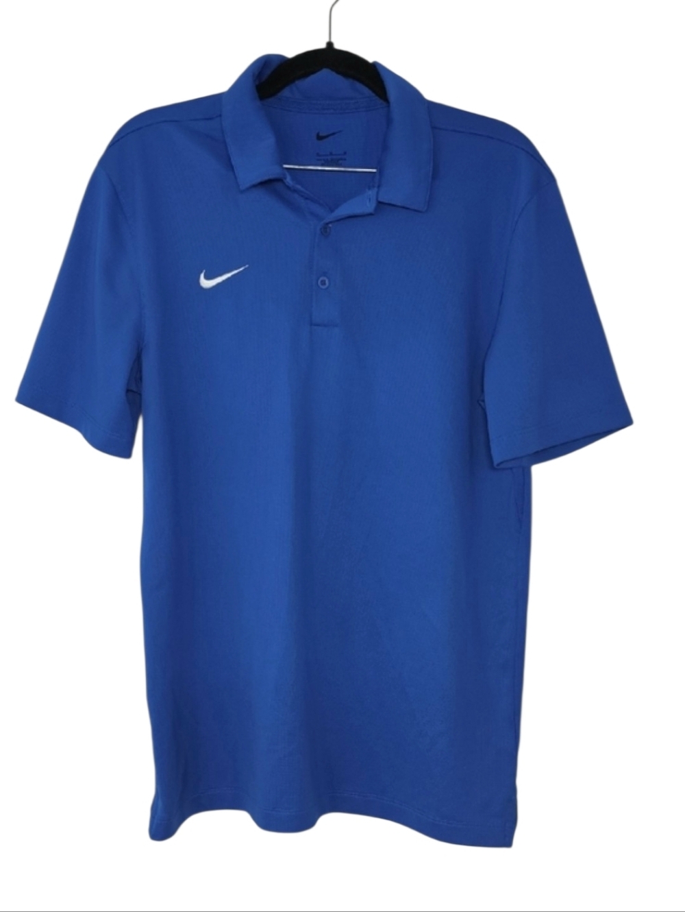Nike Men's Golf Polo Shirt Size M Medium  Solid Blue Short Sleeve